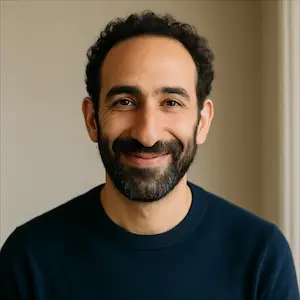 David R. in his updated Orleans home after popcorn ceiling removal